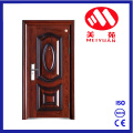 New Design Hot Sales Wooden Grain Color Steel Security Entrance Door